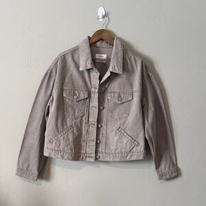 Old Navy Women's Beige Jean Jacket